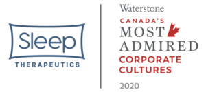 canada's most admired culture award 2020 sleep therapeutics